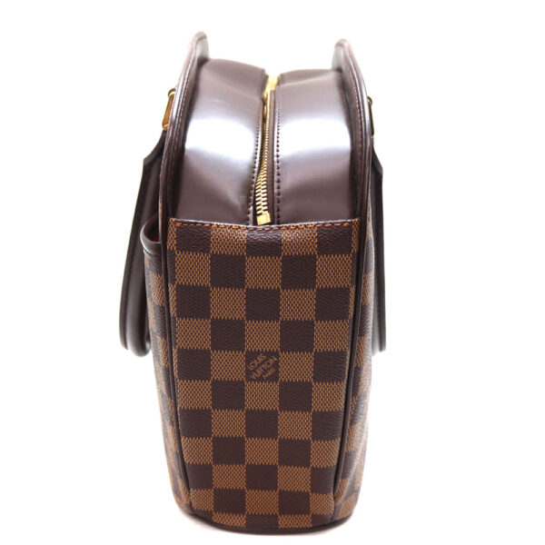 604 3 Louis Vuitton Thalia Horizontal Handbag Damier Canvas Brown