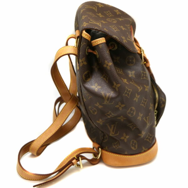 606 4 Louis Vuitton Monsouris MM Rucksack Monogram Canvas Brown