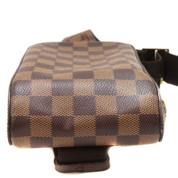 6228 5 Louis Vuitton Jeronimos Shoulder Bag Damier Canvas Ebene Brown