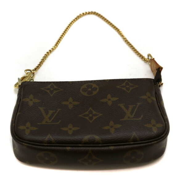 6245 2 Louis Vuitton Mini Pochette Accessory Pouch Monogram Brown