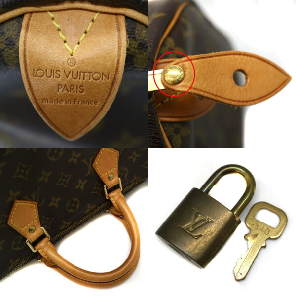 6271 9 Louis Vuitton Speedy 30 Handbag Monogram Brown