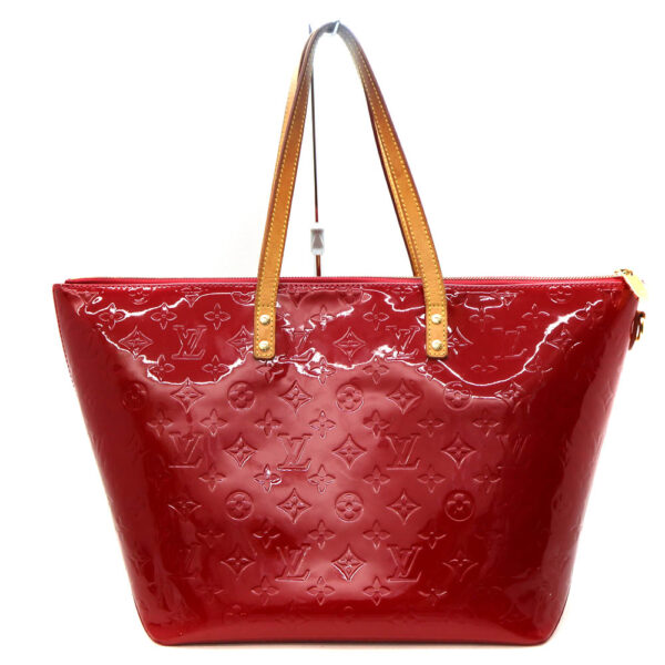 6312 2 Louis Vuitton Bellevue GM Handbag Monogram Vernis Red