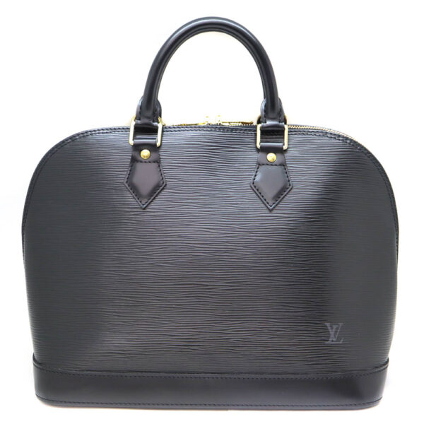 6356 1 Louis Vuitton Alma Handbag Epi Leather Black