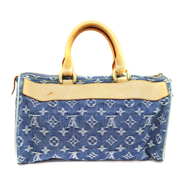 6455 2 Louis Vuitton Neo Speedy Bag Monogram Denim Blue