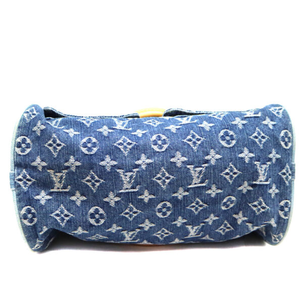 6455 5 Louis Vuitton Neo Speedy Bag Monogram Denim Blue