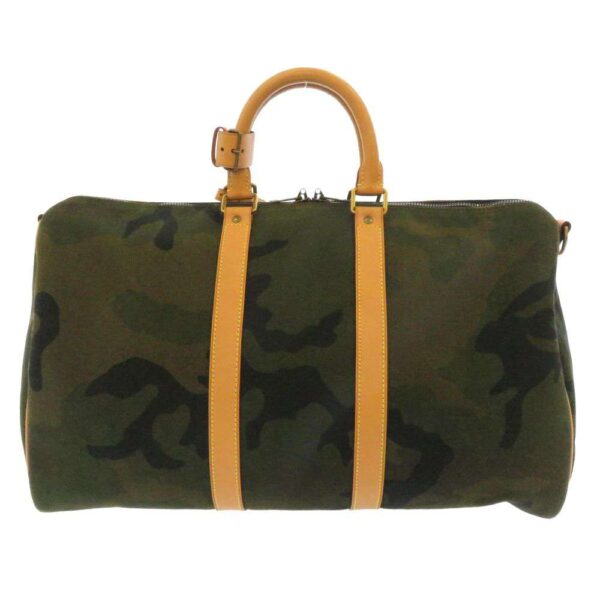 6469122 03 Louis Vuitton Camouflage Keepall Bandouliere 45 Bag Supreme Collaboration