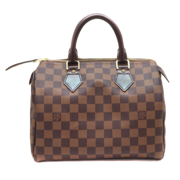 6484 2 Louis Vuitton Speedy 25 Bag Monogram Canvas Brown