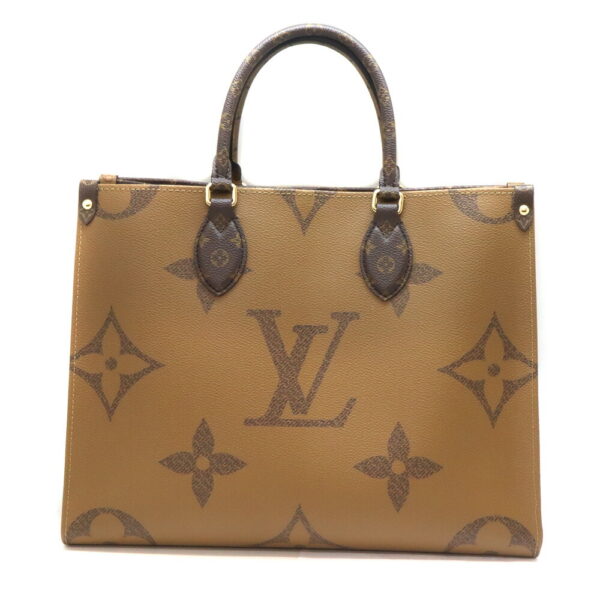 6551 2 Louis Vuitton On the Go MM Handbag Monogram Canvas Brown