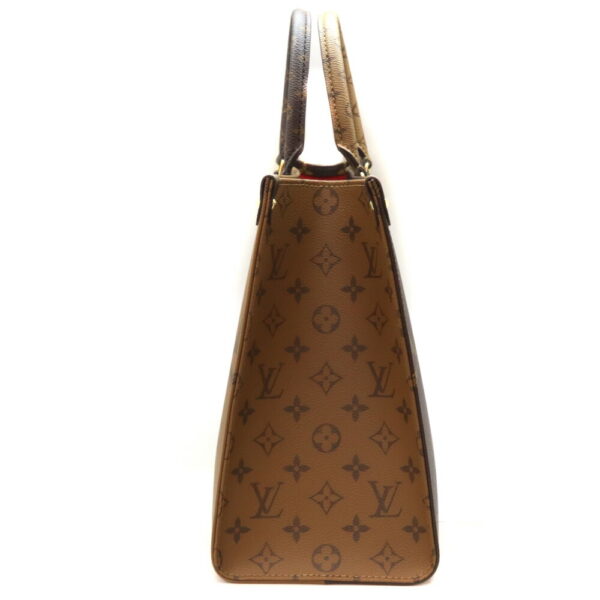 6551 3 Louis Vuitton On the Go MM Handbag Monogram Canvas Brown