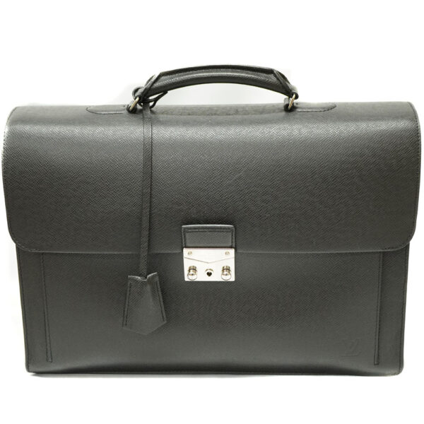 6579 1 Louis Vuitton Associé Cartable Business Bag Leather Black