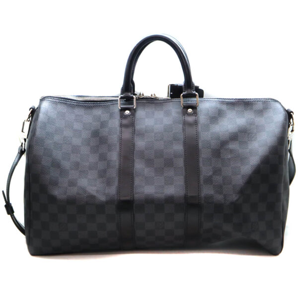 6633 2 Louis Vuitton Keepall Bandouliere 45 Travel Bag Epi Leather Black