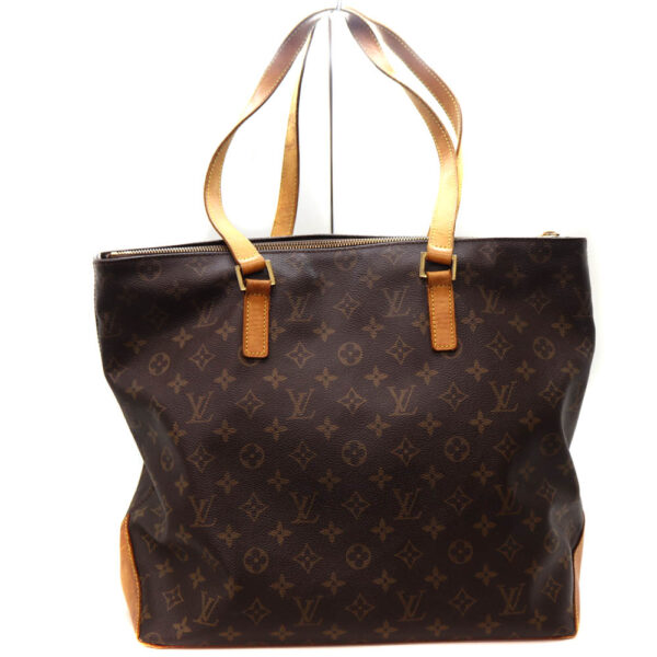 6646 2 Louis Vuitton Cabas Mezzo Tote Bag Monogram Canvas Brown