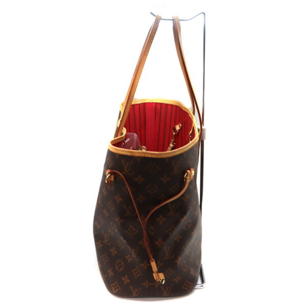 670 3 Louis Vuitton Neverfull MM Tote Bag Monogram Canvas Brown