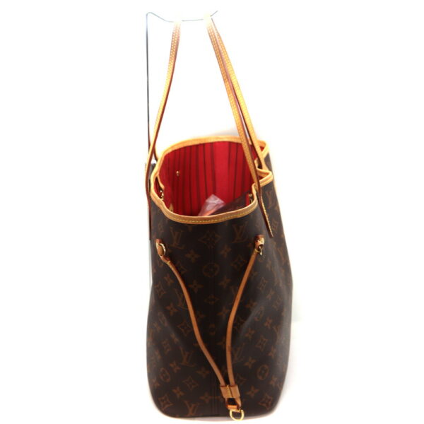 670 4 Louis Vuitton Neverfull MM Tote Bag Monogram Canvas Brown