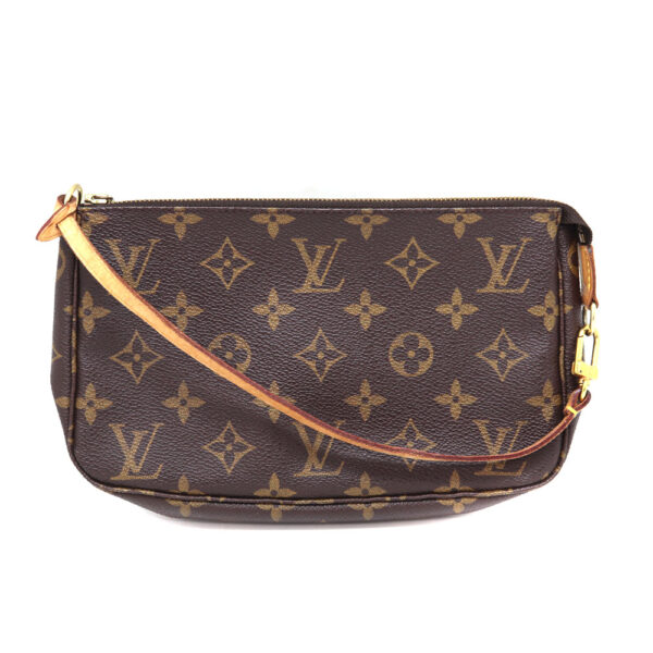 674 1 Louis Vuitton Pochette Accessory Pouch Monogram Canvas Brown