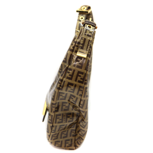 6802 3 Fendi Shoulder Bag Zucchino Pattern Brown