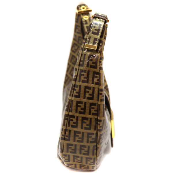 6802 4 Fendi Shoulder Bag Zucchino Pattern Brown