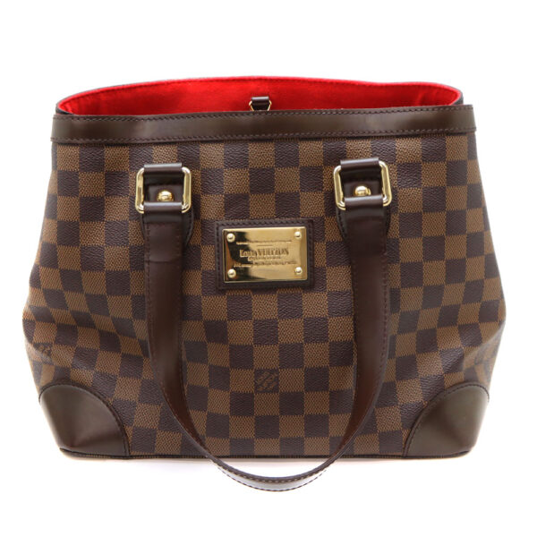 6840 1 Louis Vuitton Hampstead PM Tote Bag Damier Canvas Brown