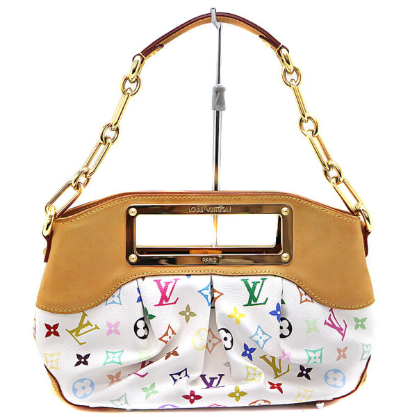 6847 1 Louis Vuitton Judy MM Shoulder Bag Monogram Multicolor White