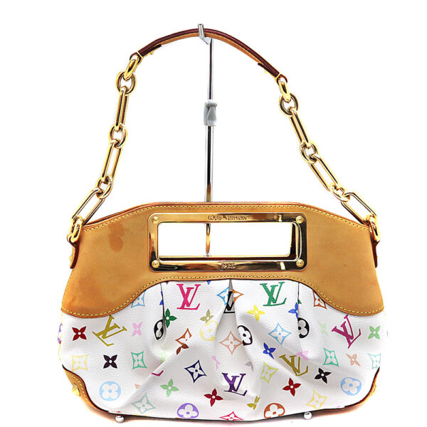 6847 2 Louis Vuitton Judy MM Shoulder Bag Monogram Multicolor White