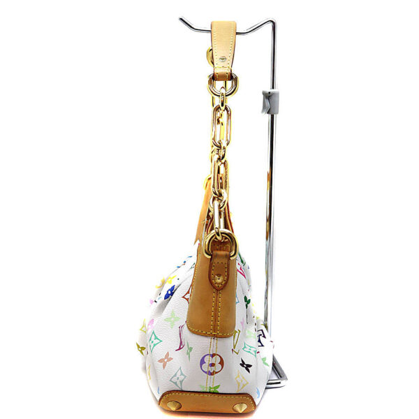 6847 4 Louis Vuitton Judy MM Shoulder Bag Monogram Multicolor White