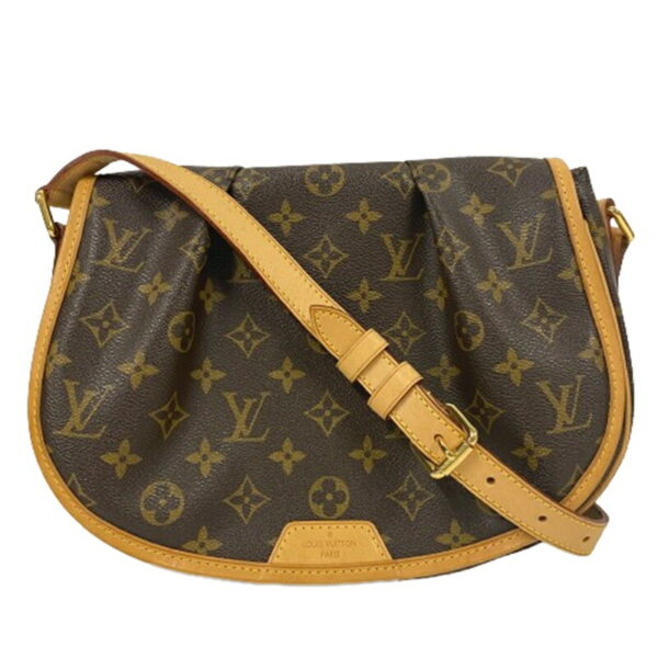 69 20230917 Louis Vuitton Menilmontant PM Shoulder Bag Monogram Canvas Brown