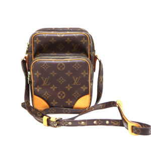 6910 1 Louis Vuitton Neverfull PM Monogram Handbag Brown