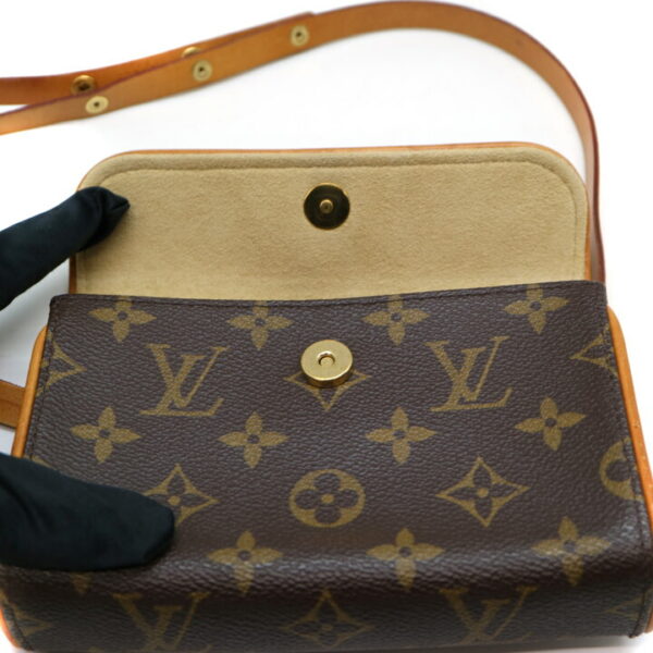 6910 6 Louis Vuitton Pochette Florentine Pouch Monogram Brown