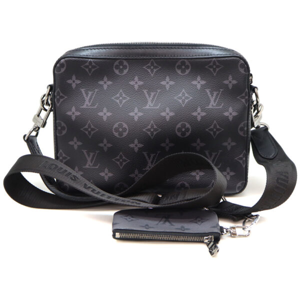 6980 2 Louis Vuitton Trio Messenger Bag Monogram Eclipse