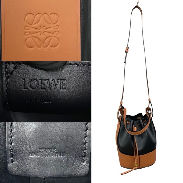 6sbb a2913467 4 Loewe Balloon Small Anagram Leather 2way Shoulder Bag Black