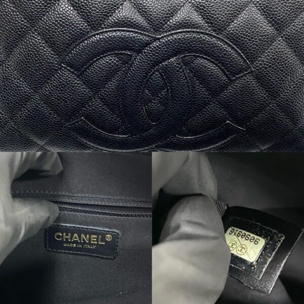 6sbc wz372927 4 Chanel Matelasse Matte Caviar Skin Tote Bag Black