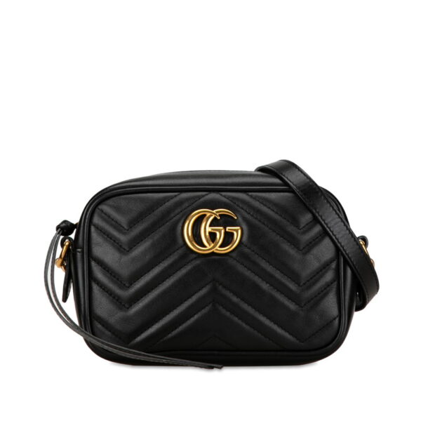 6y3aql5z49gm7mxi 1 Gucci GG Marmont Quilted Crossbody Bag Black