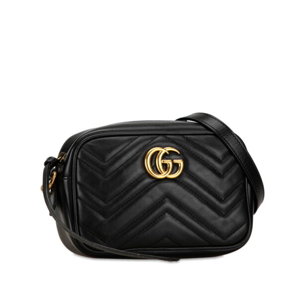 6y3aql5z49gm7mxi 2 Gucci GG Marmont Quilted Crossbody Bag Black