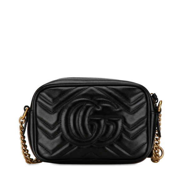 6y3aql5z49gm7mxi 3 Gucci GG Marmont Quilted Crossbody Bag Black