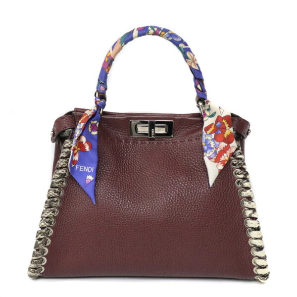 7064 1 Fendi Selleria Peekaboo Medium 2WAY Handbag