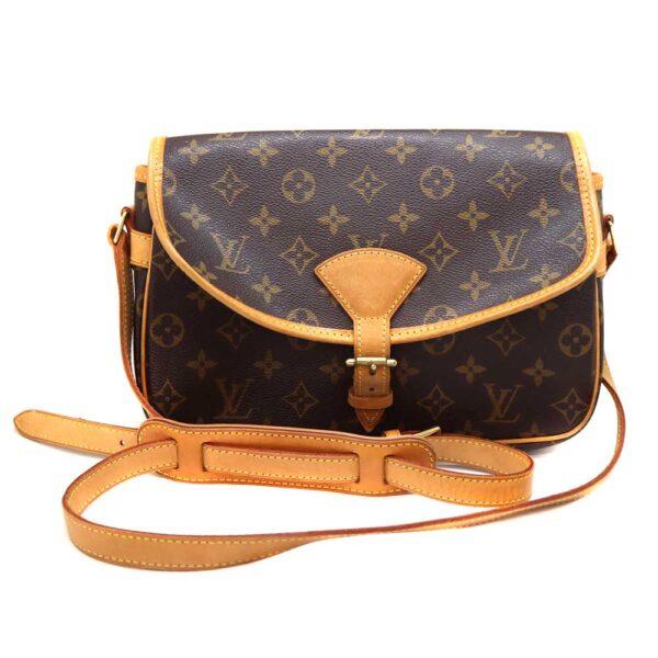 7176 1 Louis Vuitton Sologne Shoulder Bag Monogram Canvas Brown