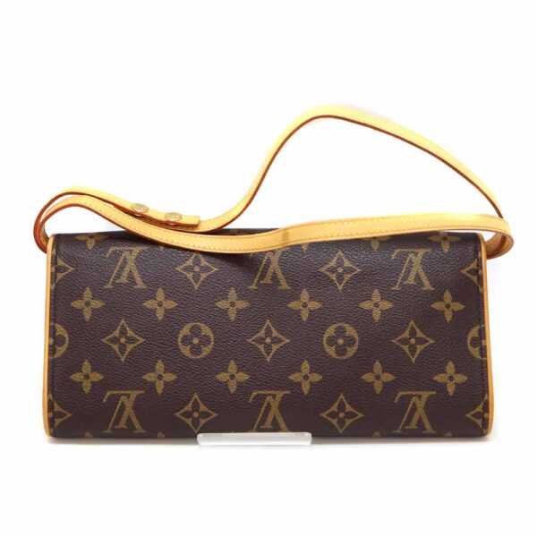 7182 2 Louis Vuitton Pochette Twin GM Shoulder Bag Monogram Brown