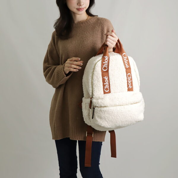 72556 6 Chloe Backpack White