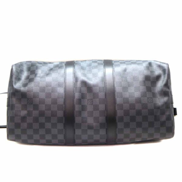 7276 5 Louis Vuitton Keepall Bandouliere 45 Travel Bag Epi Leather Black