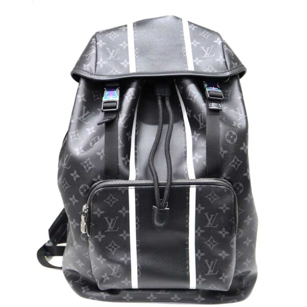 7277 1 Louis Vuitton Zack Backpack Monogram Canvas Gray