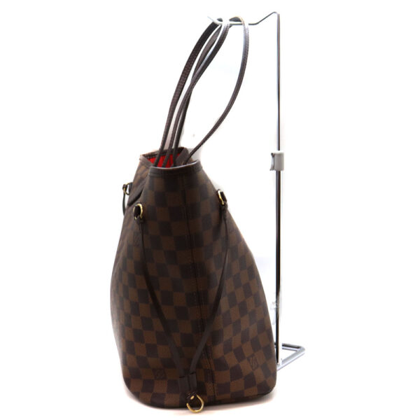 7310 3 Louis Vuitton Neverfull MM Tote Bag Damier Canvas Brown