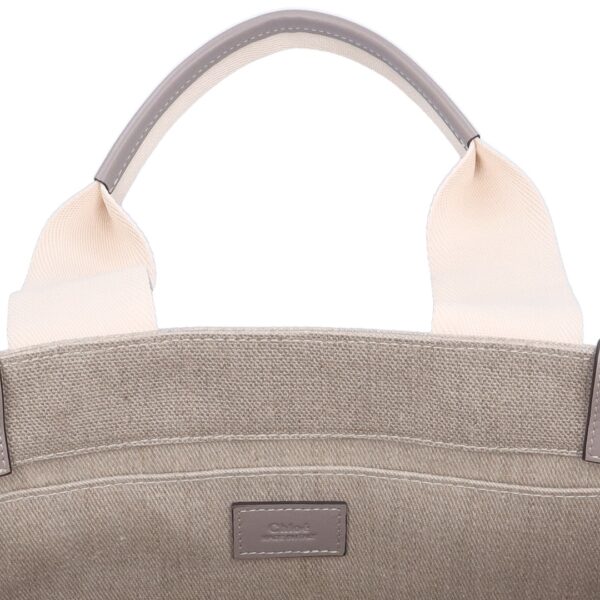 73310 5 Chloe Woody Medium Tote Bag Gray