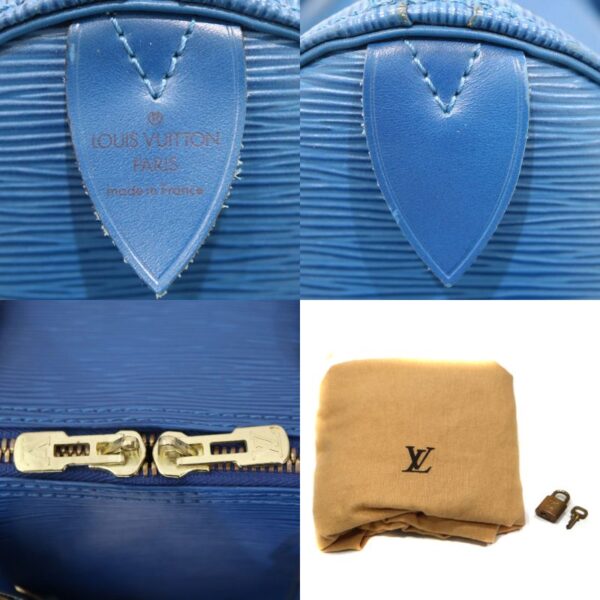 7478 11 Louis Vuitton Keepall 55 Travel Bag Monogram Canvas Blue