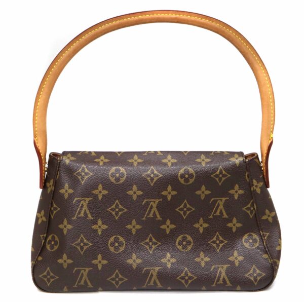 7496 2 Louis Vuitton Mini Looping Shoulder Bag Monogram Canvas Brown