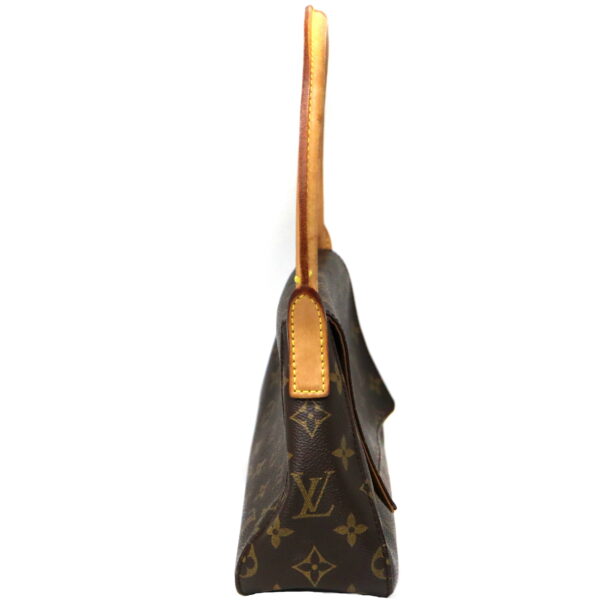 7496 3 Louis Vuitton Mini Looping Shoulder Bag Monogram Canvas Brown