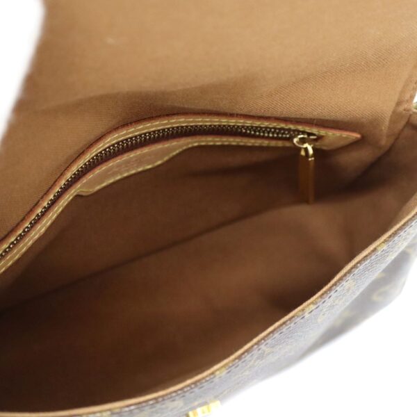 7496 5 Louis Vuitton Mini Looping Shoulder Bag Monogram Canvas Brown