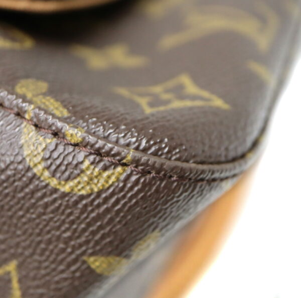 7496 7 Louis Vuitton Mini Looping Shoulder Bag Monogram Canvas Brown