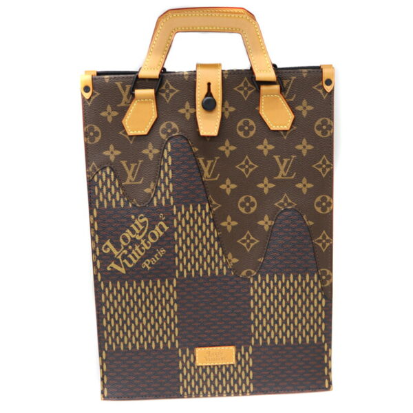 75 Louis Vuitton Giant Mini Tote Nigo 2WAY Bag Canvas Brown