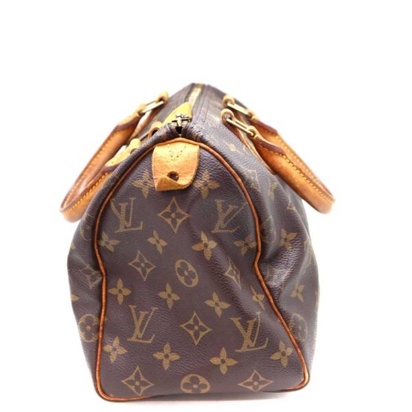 7513 3 Louis Vuitton Speedy 25 Handbag Monogram Canvas Brown