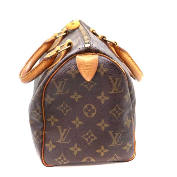 7513 4 Louis Vuitton Speedy 25 Handbag Monogram Canvas Brown